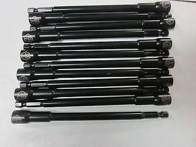 ~ 12~6" L IMPACT LASER ETCHED MAGNETIC ~ 5/16" ~ NUTSETTER NUT DRIVER SETTERS