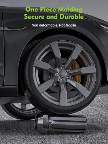 Image of AUTOPTIM M14x2.0 Spline Lug Nut - 24 Pcs Black Closed End Nuts with Socket | Replacement for 2004-2014 Ford F-150, 2003-2014 Expedition, 2003-2014 Lincoln Navigator, 7 Point Conical Seat Lug Nuts