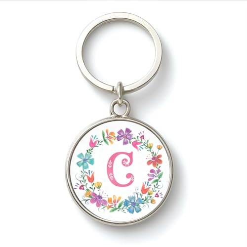 Image of magical gifts MG | Premium Alphabet & Initial Metal Keychain for Bags & Keys | Double-Sided | Personalized Initial Charm Keyring | Heavy-Duty Metal | Perfect for Gifting & Daily Use