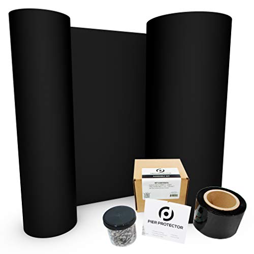 Pier Protector - Pile Wrap for Docks & Piers - 48 inch (20 feet + Install Kit)