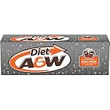 root beer float Naturally caffeine-free A&W Diet Root Beer Fridge Pack Cans, 355 mL, 12 Pack