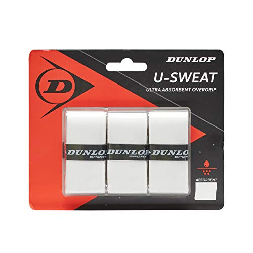 Dunlop 613269 Grip de Tenis, Unisex-Adult, Blanco, Talla Única
