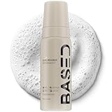 BASED Curl Mousse - Instant Volume & Definition with Flexible Hold - Lightweight Formula with Agave & Rice Protein - Non-Toxic, Silicone Free for All Curl Types (6.8 fl oz, Pack of 1)