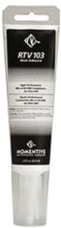 Momentive RTV103 One Part Silicone Sealant, 2.8 Ounce Tube, Black