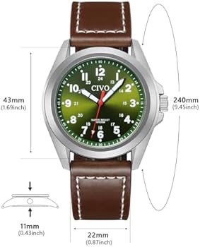 CIVO Montre chronographe étanche pour homme