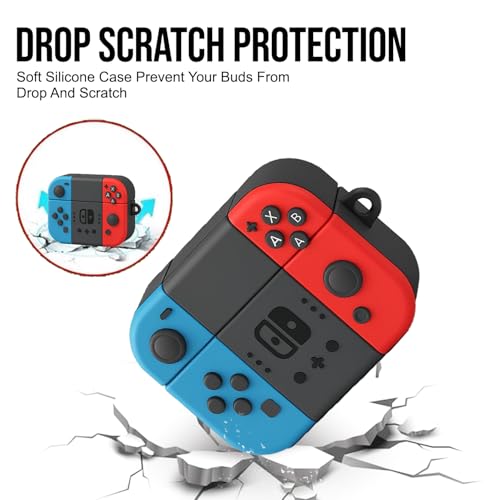 Image of Silicone Case Cover Compatible for OnePlus Nord Buds 3 | 3 Pro (Game, Lanyard)