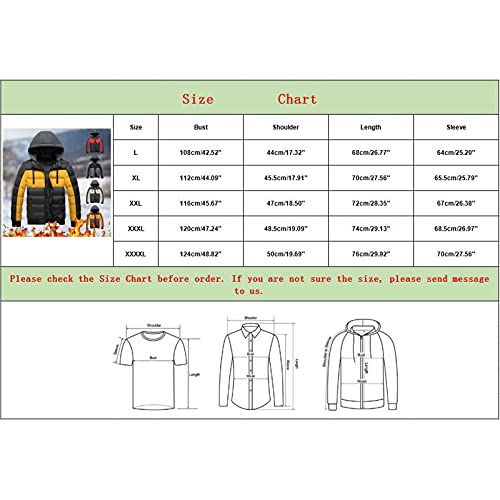 D-Rings Winterjas voor heren, warm gevoerd donsjack voor de winter, warm donsjas, gewatteerde jas, bufferjas met capuchon, thermojas, waterdicht, herenjas, winter, herenjas, 3XL, 4XL, 5XL - Image 5