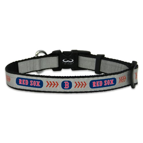 MLB Boston Red Sox Baseball Pet Collar, Toy, Reflective