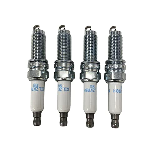 Genuine OEM 18857-09085 Spark Plug 4pcs set / 1885709085 for Hyundai Genesis G70 19-22 Veloster 19-22 Santa Fe 19-20 Sonata 18-19 Kia