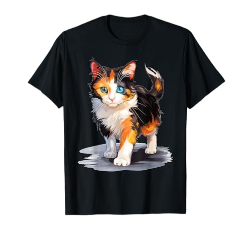Calico Cat Glückskatze T-Shirt