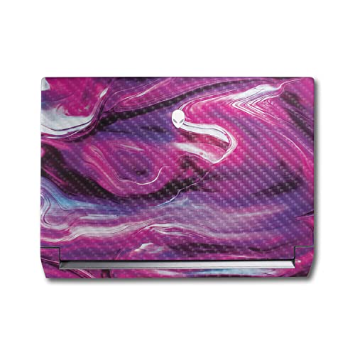 Image of MightySkins Carbon Fiber Skin Compatible with Alienware M17 R5 (2022) Full Wrap Kit - Pink Melt | Protective, Durable Textured Carbon Fiber Finish | Easy to Apply & Change Styles | Made in The USA