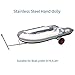 BRIS Stainless Steel Boat Launching Dolly for Inflatable with 16” Wheels Hand Trailer