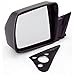 Omix | 12035.09 | Door Mirror, Left, Manual, Black | OE Reference: 55034131 | Fits 1984-1996 Jeep Cherokee XJ