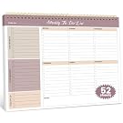 Weekly To Do List Notepad with 52 Undated Sheets (8.5×11) - Undated Weekly Planner Notepad for Office Desk Accessories and Supplies - Midnight Lilac