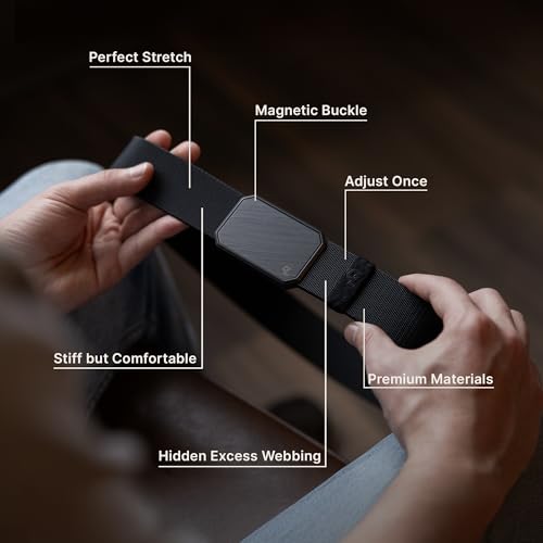 Groove Life Groove Belt OG - Belt for Men - Stretch Nylon, Mangnetic Buckle, Adjustable, Comfortable, Tactical, EDC, Outdoor3