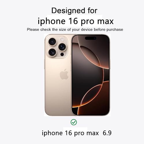 Image of Magnetic iPhone 16 Pro Max case,Compatible with Magsafe, Military-Grade Protection,Slim Translucent Matte Shockproof with Anti-Scratch Anti-Fingerprint Phone Cover (transparent, iPhone 16 Pro Max)