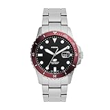 FOSSIL BLUE 三針デイト ステンレススチールウォッチ
