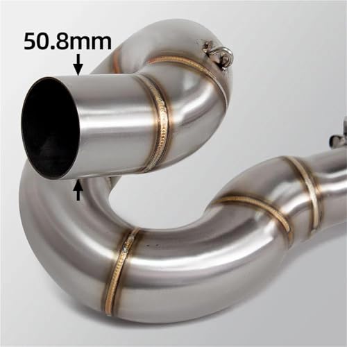 Système d'échappement Ninja 650 et Z650 tube de liaison 51mm pour moto 2017-2023