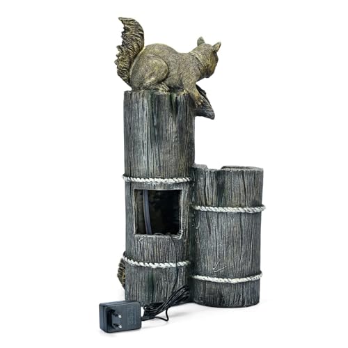 Image of Swarnhouse Decorative Water Fountain with LED Light, 2 Feet, Indoor Tabletop Waterfall for Home Office Garden (Article 5)