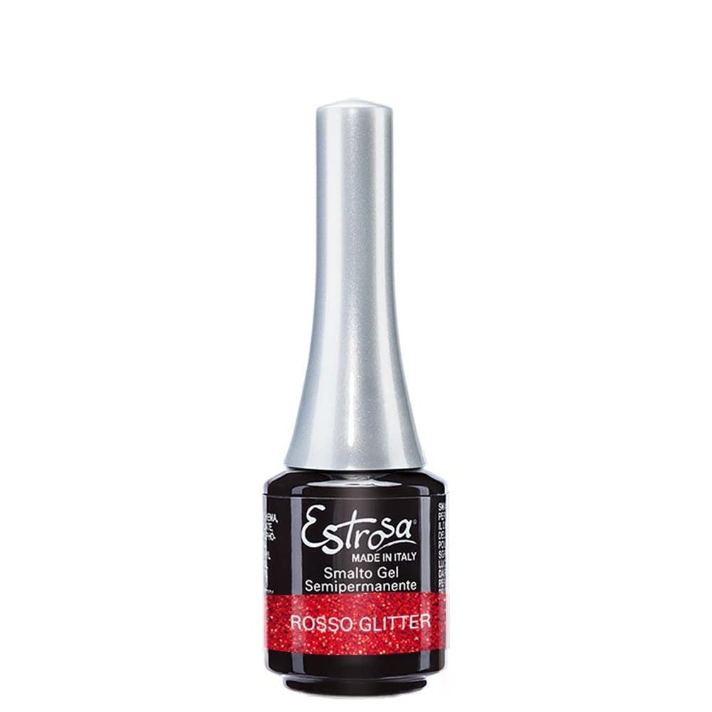 Estrosa Nagellack/Gel Mini Rosso Glitter