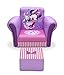 Delta Children Upholstered Chair with Ottoman, Disney Minnie Mouse