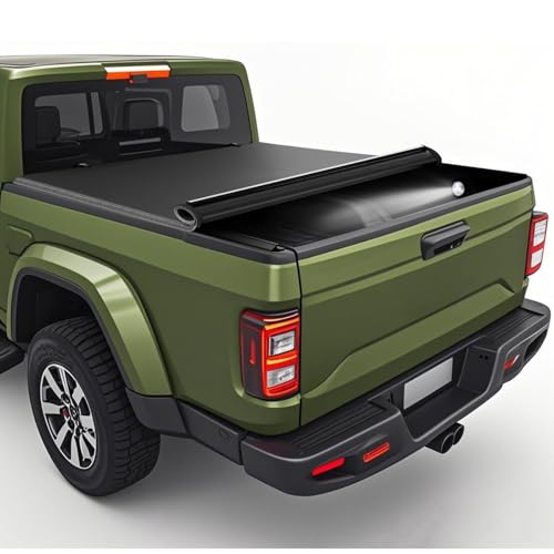 TNMT Soft Roll-up Truck Bed Tonneau Cover Compatible with 2020-2025