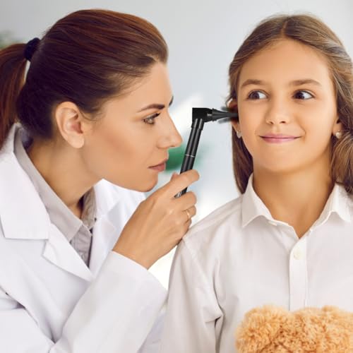 Supvox Medizinisches Otoskop Set Mit 3-Facher VergrößErung Und Einstellbarem Led-Licht Diagnostisches Mini Otoskop FüR Ohr- Und Nasenuntersuchung Inklusive 5 Spekula FüR Kinder Und Erwachsene