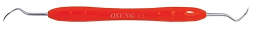 Osung 2CUIU13-14 Curetas Dentales, Universal, Indiana Univ, Mango de Silicona Autoclavable, IU 13-14
