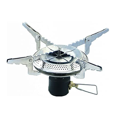 Campata Turbo faltbarer Mini Campingkocher Gaskocher | mit XL Brennerkopf 4 KW Gasherd für Outdoor Picknick Trekking Hiking Wandern geeignet für Schraub-Gaskartuschen