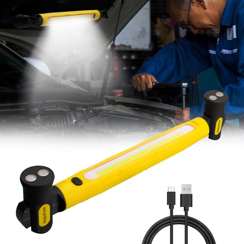 Lampe de travail LED magnétique rechargeable lumineuse 2400 lm