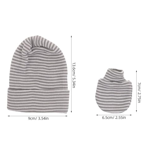 Gorro y guantes para niño de algodón con doble capa térmica 2