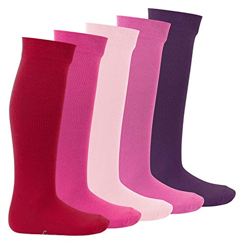Footstar EVERYDAY! 5 Paar Kinder Kniestrümpfe - Berrytöne 27-30