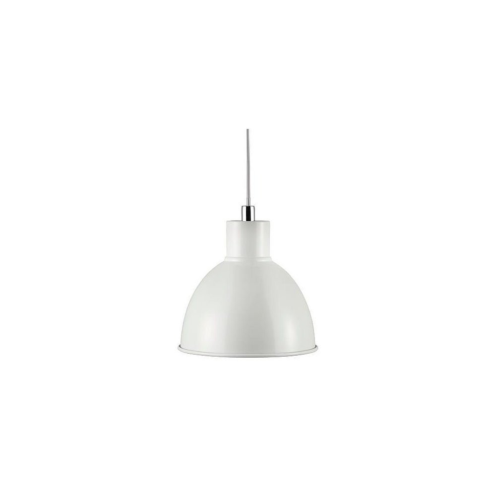 Nordlux White Pop Indoor Pendant Light Metal E27 Inner - Kitchen, Bedroom, Living Room Mains Powered, Ip20