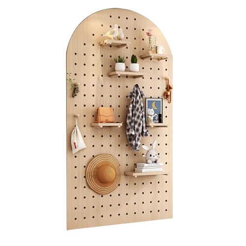Kit de rangement modulaire panneau perforé mural réglable pour maison et bureau
