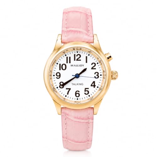 Montre parlante anglaise pour femme aveugle avec alarme vocale forte