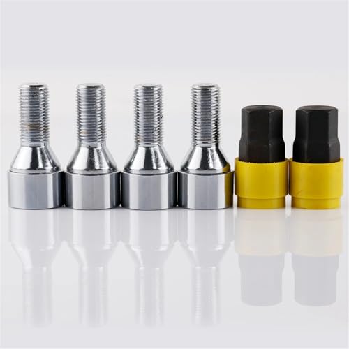 Pernos bloqueo rueda acero M14 x 1,5 antirrobo para VW Golf Beetle Jetta