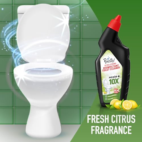 Image of Amazon Brand - Presto! Ultra Strong Disinfectant Toilet Cleaner 1L | Citrus