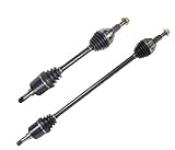 DTA DC21412142 front Left Right Pair - 2 New Premium CV Axles (Drive Axle Assembly) Fits Dodge Grand Caravan; Chrysler Town & Country; 3.3L Engine Only