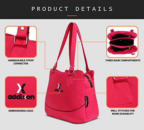 Image of addixon Versatile Handbag: Ladies Hand Bag with 3 Compartments and Double Handle Design
