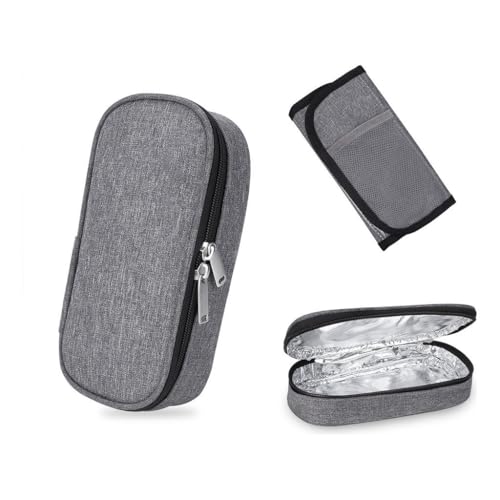 Estojo Térmico Portátil para Insulina, Ozempic, Wegovy, Mounjaro e Saxenda, Bolsa Isolante Protetora para Viagem e Transporte, Branco, 6 Unidades