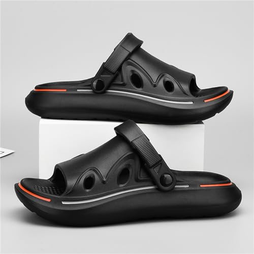 FLIOZY Mens Garden Casual Non-slip Beach Hollow Out Sandals Walking Elevator Shoes Slip On Sneakers4