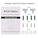 Tankless Water Heater 5.5kw 240V, ECOTOUCH Point-of-Use Digital Display,Electric Instant Hot Water Heater with Self-modulating,Overheating Protection,White