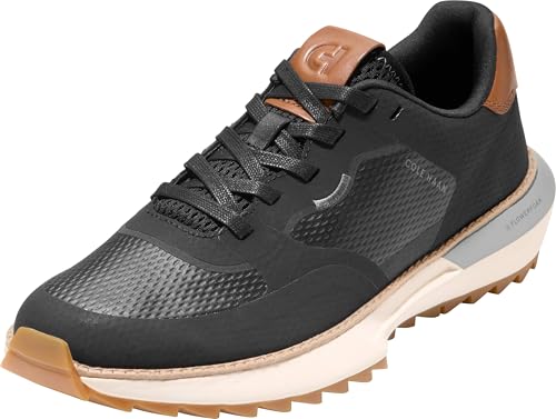 Cole Haan Men's Grandpro Ashland 2 Golf, Black/New Caramel/Ivory, 8.5-M US