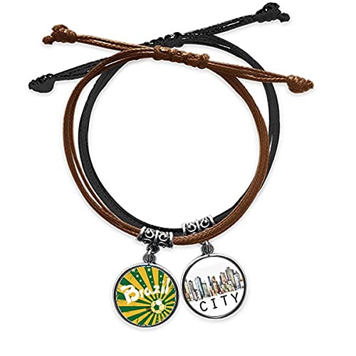Bracelet brésil de la Culture Foot jaune et vert pour vibrer durant les matchs