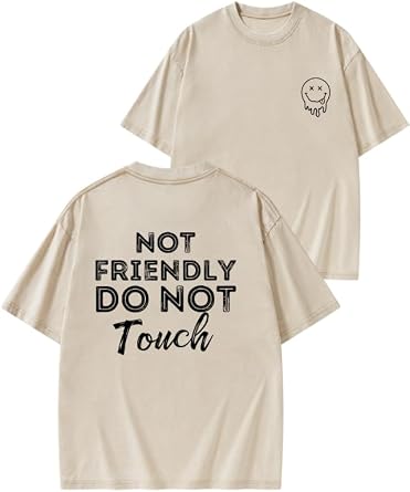 IRON PANDA Funny Gym Shirts for Wome-Short Sleeve Workout Tshirts-Running Athletic Tees & Dry Fit -Not Friendly,do not Touch