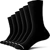 Kit 6 Pares Meias Zhamaro Premium Social Casual Algodão Cano Alto Confortável Clássica Elegante Masculina (BR, Alfa, G, Regular, Regular, Padrão, Todas Pretas)