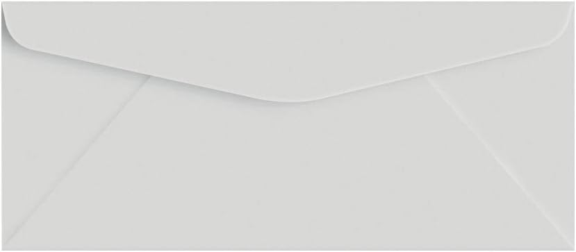 Sobres de negocios color pastel #10 grises de alta calidad, ideales para vacaciones, oficina, facturas, cartas, correos  4 18 x 9 12 pulgadas  50