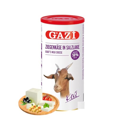 Gazi Premium Goat Milk Cheese 50% (Keci Peyniri) - Authentic Turkish Cheese (750g, Pack of 1)