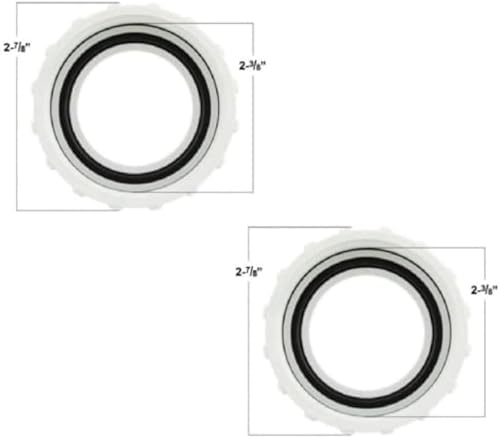Miniatura 2 de Bañera de hidromasaje compatible con Coleman Spas Pump Union 1.5" 2 PK DIY100629-2