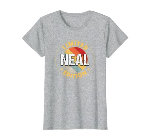 Neal Name T-Shirt, Women, Heather Grey, X-Large